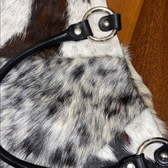 Maurizio Taiuti Black/White/Brown Leather Tote - Picture 5 of 5